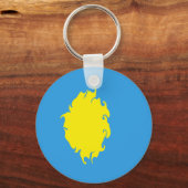 Palau Gnarly Flag Sleutelhanger (Voorkant)