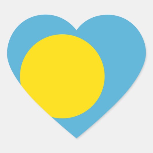 palau hart sticker (Voorkant)