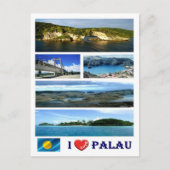 Palau - I Love - Briefkaart (Voorkant)