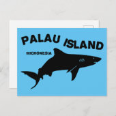 Palau Island duiken met haaien Briefkaart (Voorkant / Achterkant)