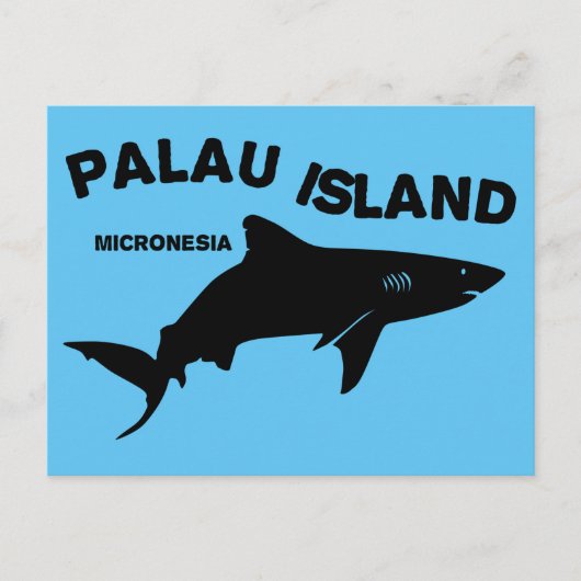 Palau Island duiken met haaien Briefkaart (Voorkant)