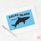 Palau Island duiken met haaien Rechthoekige Sticker (Envelop)