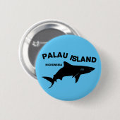 Palau Island duiken met haaien Ronde Button 5,7 Cm (Voorkant /achterkant)