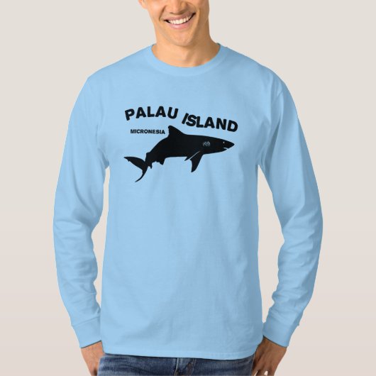 Palau Island - Micronesia Shark Diving T-shirt (Voorkant)