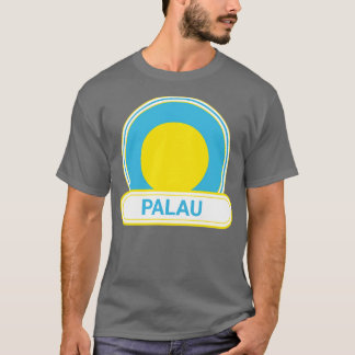 Palau Landenbadge Palau Vlag T-shirt