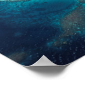 Palau, Micronesië, Luchtbeeld van Rock Island Poster (Hoek)