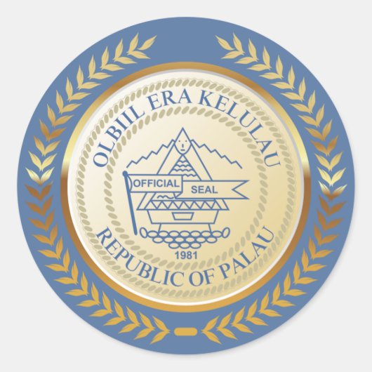 Palau officieel zegel (Voorkant)