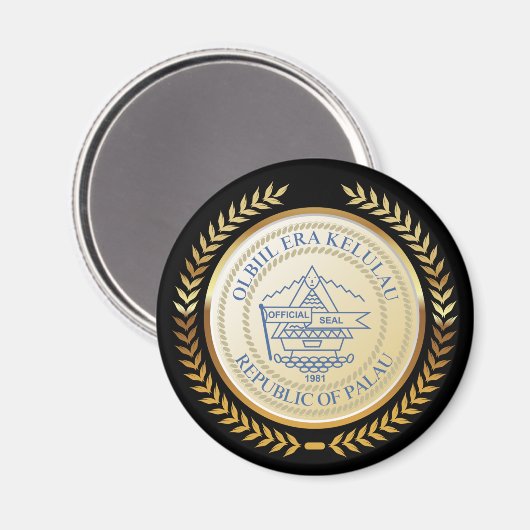 Palau officieel zegel magneet (Voorkant / Achterkant)