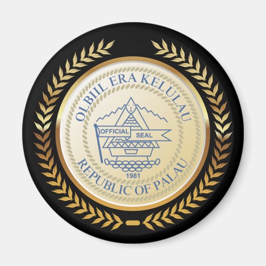 Palau officieel zegel magneet (Voorkant)