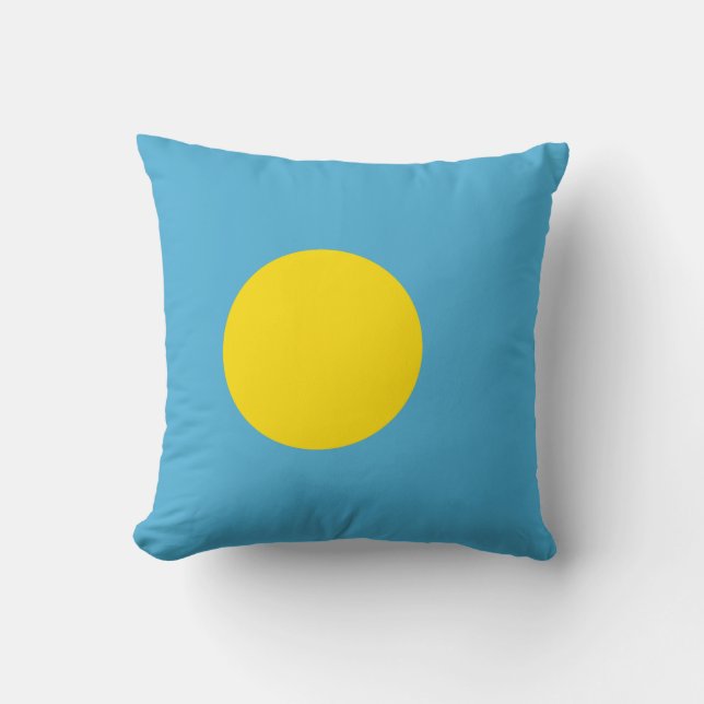 Palau - Palauan Flag Kussen (Voorkant)