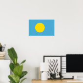 Palau - Palauan Flag Poster (Thuiskantoor)