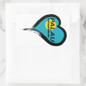 palau rechthoekige sticker (Tas)
