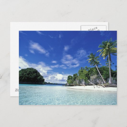 Palau, Rock Islands, Honeymoon Island, World Briefkaart (Voorkant / Achterkant)