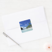Palau, Rock Islands, Honeymoon Island, World Vierkante Sticker (Envelop)