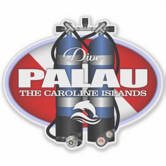 Palau (ST) Sticker (Voorkant)