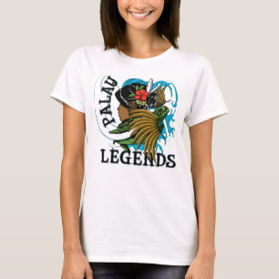 Palau Turtle and Grass Skirt Legend T-shirt