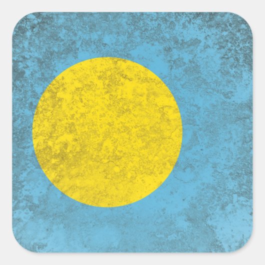 Palau Vierkante Sticker (Voorkant)