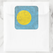 Palau Vierkante Sticker (Tas)