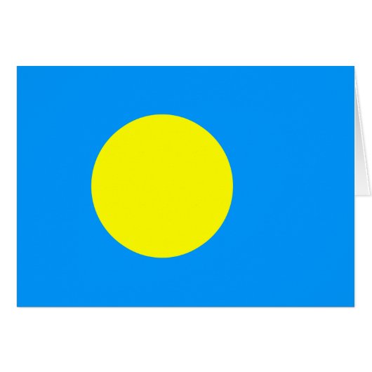 Palau vlag (Voorkant Horizontaal)