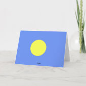Palau-vlag Bedankkaart (Achterkant)