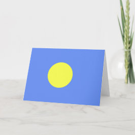 Palau-vlag Bedankkaart