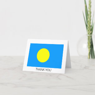 Palau vlag bedankkaart