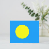 Palau vlag briefkaart (Staand voorkant)