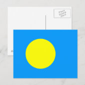 Palau vlag briefkaart (Voorkant / Achterkant)