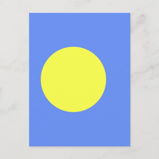 Palau-vlag Briefkaart (Voorkant)