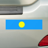 Palau vlag bumpersticker (Op auto)