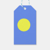 Palau-vlag Cadeaulabel (Voorkant)