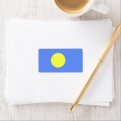 Palau-vlag Etiket (Insitu)