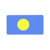 Palau-vlag Etiket (Voorkant)
