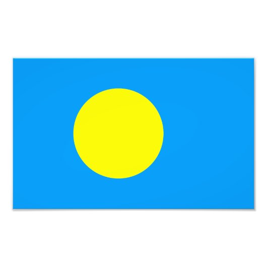 Palau-vlag Foto Afdruk (Voorkant)