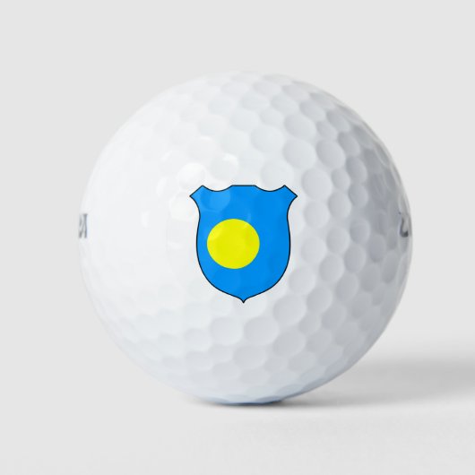 Palau Vlag Grand Patriotic Golfballen (Voorkant)