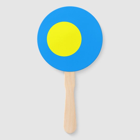 Palau-vlag Handwaaier (Voorkant)