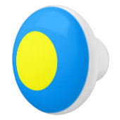 Palau-vlag Keramische Knop (Rechts)