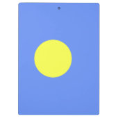 Palau-vlag Klembord (Achterkant)