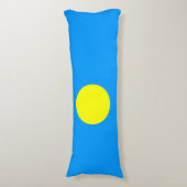 Palau vlag lichaamskussen (Voorkant Verticaal)