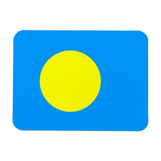 Palau vlag magneet (Horizontaal)