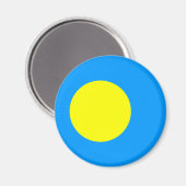 Palau-vlag Magneet (Voorkant / Achterkant)