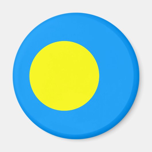 Palau-vlag Magneet (Voorkant)