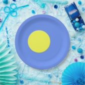 Palau-vlag Papieren Bordje (Feest)