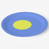 Palau-vlag Papieren Bordje (Gekanteld)