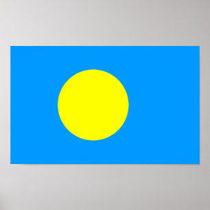 Palau-vlag Poster