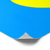 Palau-vlag Poster (Hoek)