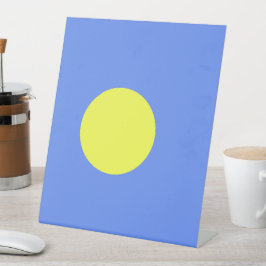 Palau-vlag Reclamebord Met Voetstuk