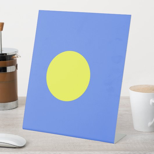 Palau-vlag Reclamebord Met Voetstuk (Insitu)