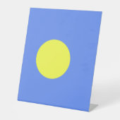 Palau-vlag Reclamebord Met Voetstuk (Voorkant)