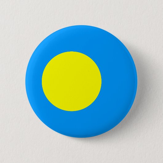 Palau vlag ronde button 5,7 cm (Voorkant)